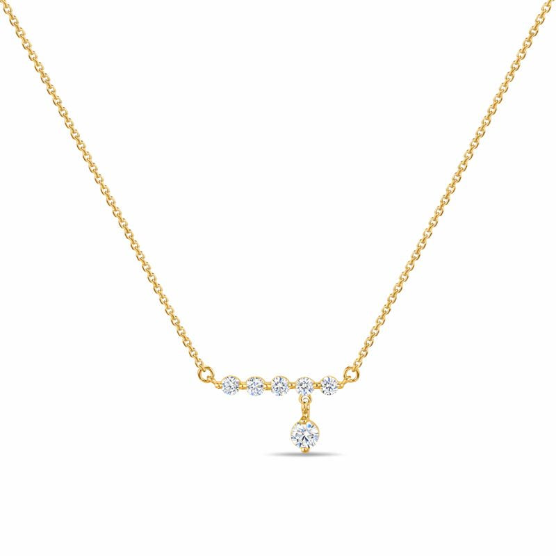 Lab Grown Diamond Bar Necklace